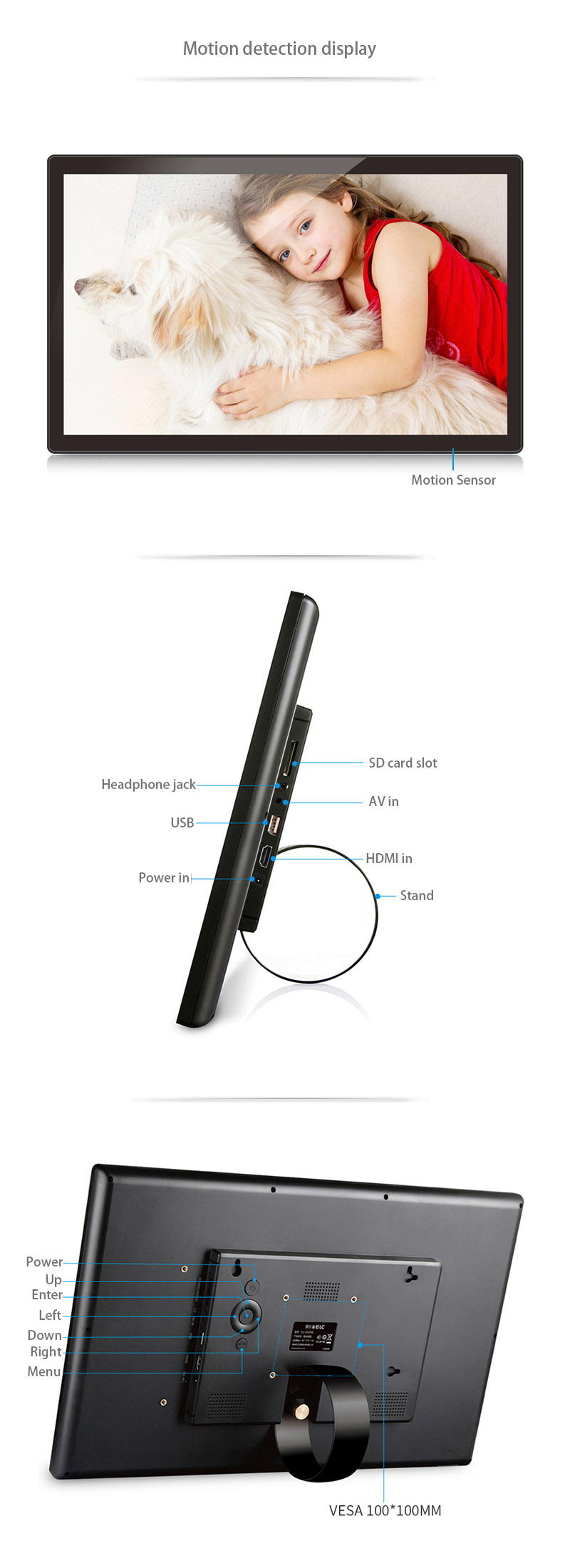 motion detection  display